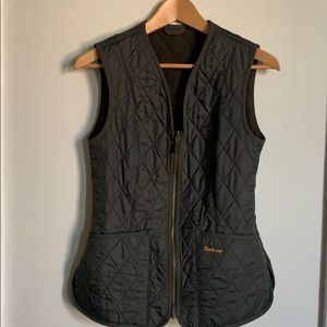 Barbour olive green vest 4